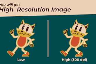 redraw, vectorize a logo or mascot in vector format