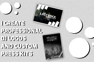 do professional dj logo and custom press kits