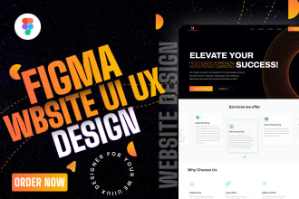 do website ui ux, figma design website, homepage, website mockup