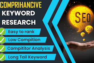 do advance SEO, keywords research, compititor analysis, longtail kw