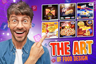do professional food banner for instagram and facebook for your maketing needs