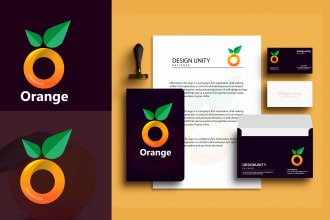 design trendy minimalist logo with full brand identity and brand style guides
