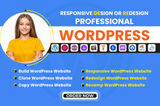 do wordpress website development,build ecommerce website,revamp wordpress