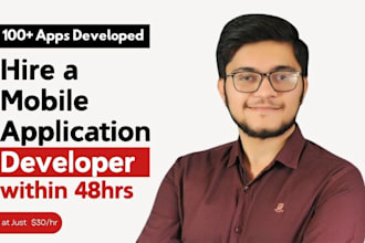 do mobile app development for ios app and android app using react native