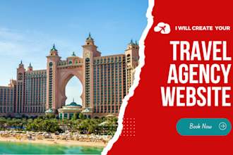 create travel agency website or travel affiliate website, travel agents website