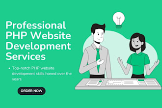 build PHP website, php ecommerce website for your business