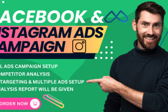 run facebook and instagram ads campaign, fb advertising, fb ads manager