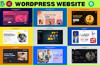 create a responsive business wordpress website or web design