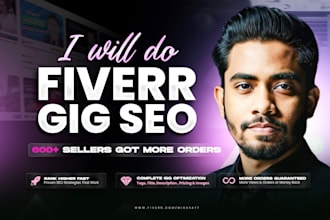 optimize your fiverr gig SEO, gig description, and gig image