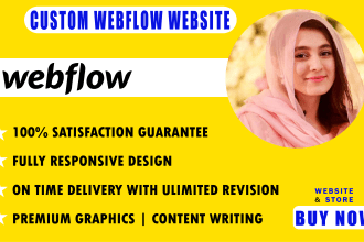 design or develop webflow website, figma to webflow, webflow expert