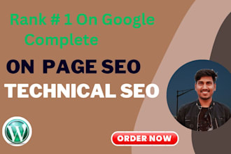 optimize website onpage technical SEO service wordpress