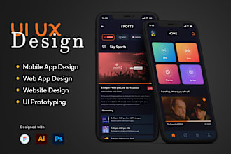 design wireframes, prototypes app and pro UX UI design