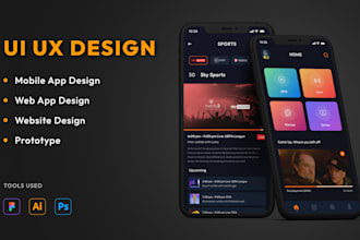 design wireframes, prototypes app and pro UX UI design