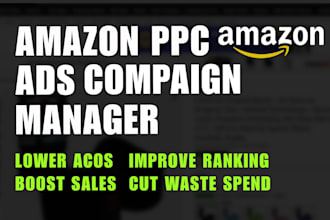 create amazon PPC ads campaigns, amazon fba ppc management, amazon ads