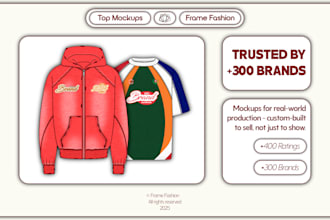 design custom streetwear clothing mockups for t shirts hoodies and other tops