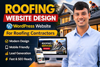 design a professional roofing contractor website in wordpress