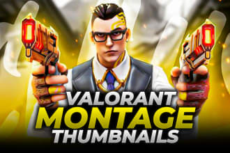 design amazing valorant apex warzone fornite gaming montage 3dyoutube thumbnail