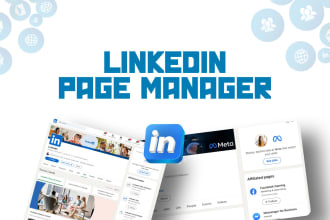 be your linkedin page manager and social media content creator