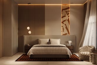 create 3d interior design with photorealistic 3d shots