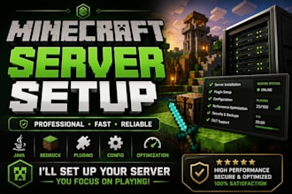 set up your minecraft server quickly