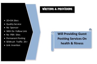 do guest post on health and fitness blogs