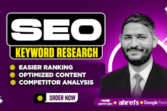 do advanced SEO keyword research and competitor analysis