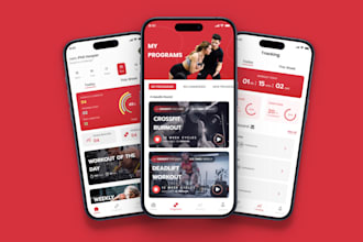 create trendy mobile app ui design , figma app design, ui ux
