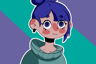 illustrate a original character as your liking