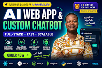 build custom ai agent, ai saas website or autonomous software