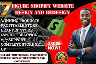 setup 7 figure shopify store shopify website design  shopify store design
