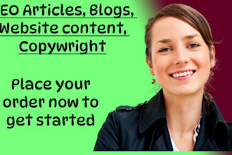 write 1500 words seo articles and blog posts for you