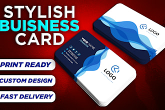 design stylish and creative business card for your company
