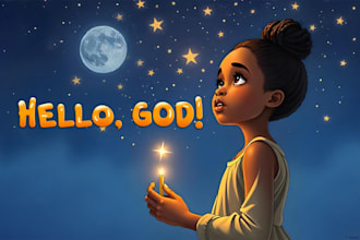 draw children story book illustration