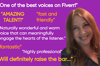 record a pro voicemail, phone greeting, IVR voiceover