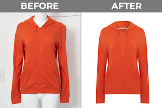 do 3d ghost mannequin and cloth crease remove service
