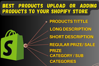 do bulk products upload or add products to the shopify store