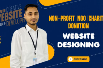 create a charity nonprofit website with donation system