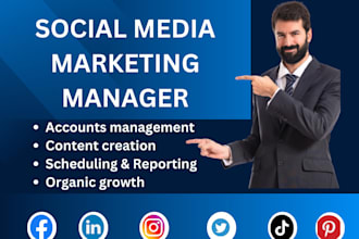 be your social media marketing manager