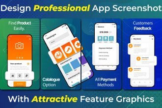 design app screenshots for app store and play store