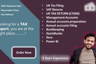 offer expert UK tax filing and bookkeeping, including vat returns