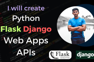 create a web app API with flask django node spring boot