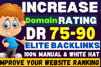 increase domain rating ahrefs DR with authority white hat dofollow seo backlinks