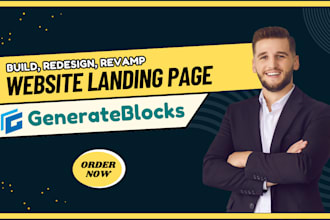 create wordpress website with generateblocks plugin