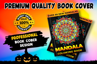 design l mandala coloring book cover for amazon kdp