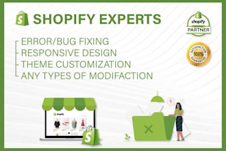 custom your shopify theme, fix bugs and increase sales