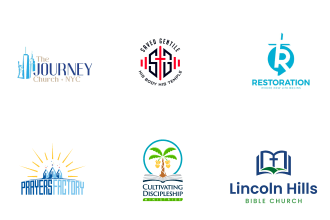 do modern church ministry religious christian community logo