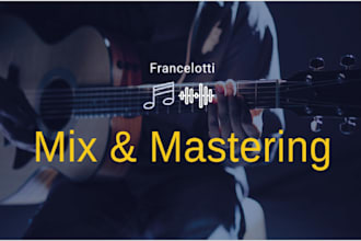 mix and master your music house,techno,rap,trap,pop
