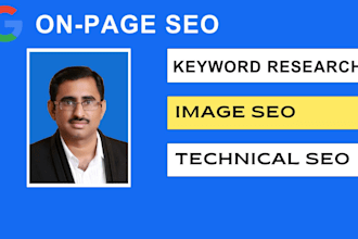 do website on page SEO and optimize your website