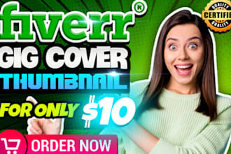 design creative fiverr gig thumbnail and fiverr gig image in 24 hours