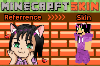 make custom minecraft skins for you